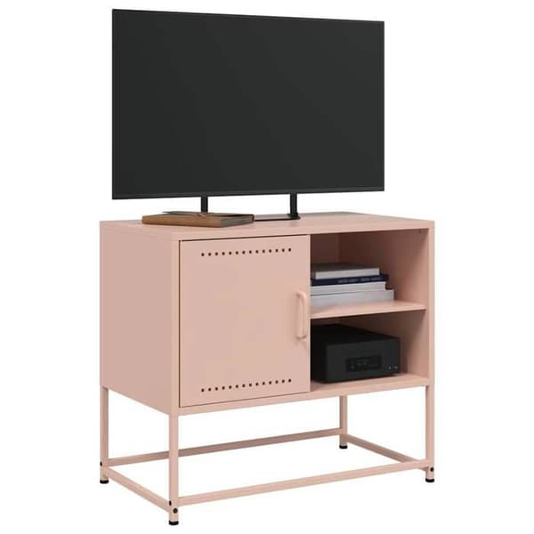 Maison Exclusive - TV-möbel rosa 68x39x60,5 cm stål