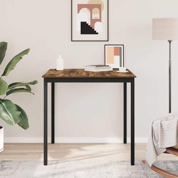 Matbord - EXKLUSIV HEM - Ståbord - Ingenjörsträ - Metallstruktur - Rektangulär 110 cm