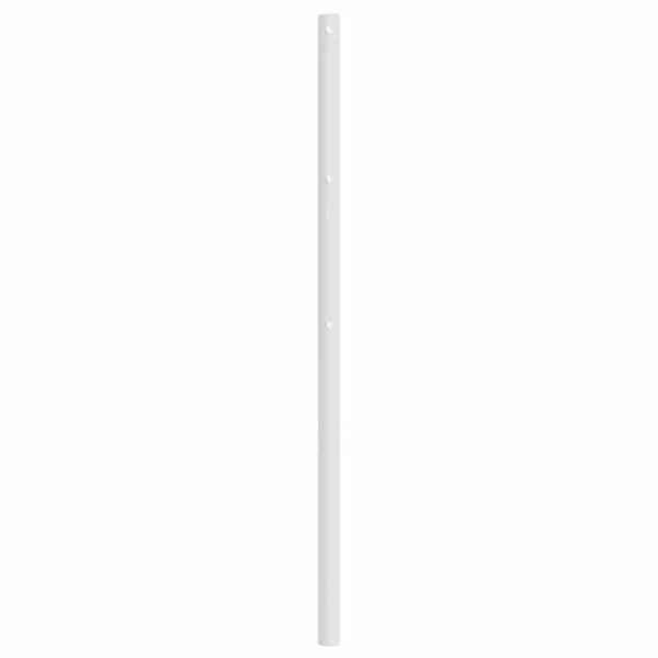 Hovedgærde - EKSKLUSIV HUS - Runde rør - 193 cm - Hvid metal - Stabile ben Vit