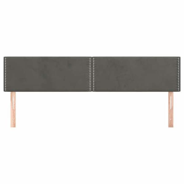 Maison Exclusive - Mörkgrå sänggavlar 160x5x78/88 cm Sammet