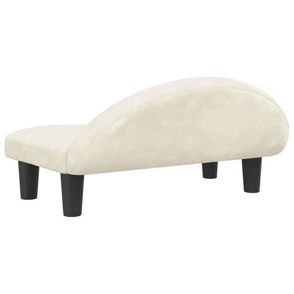 Maison Exclusive - Koiran sänky, kerma 70x52x30 cm sametti Grädde