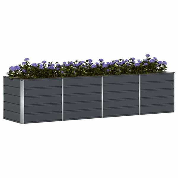 Maison Exclusive - Anthracite-kasvihuone 320 x 80 x 75 cm Teräs