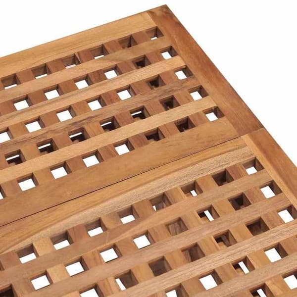 Maison Exclusive - Fällbart utomhusmatbord med kuddar 3 delar Teak Taupe (kudde)