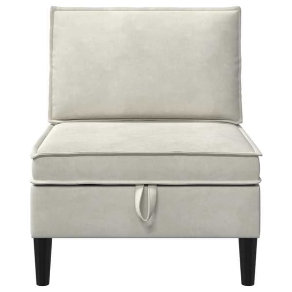 Maison Exclusive - Mellem sofa med opbevaring Creme Velour