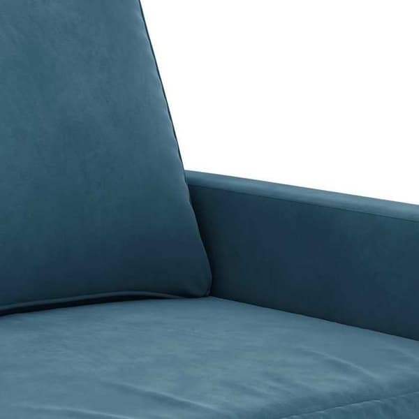 Maison Exclusive - 2 kpl sohvasetti tyynyillä Sininen Sametti