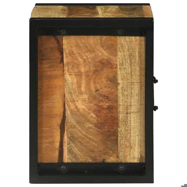 Badrumsmöbel - EXKLUSIV HEM - Rektangulär - Brun - 40 x 30 x 40 cm - Ben i järn, integrerade hyllor brun