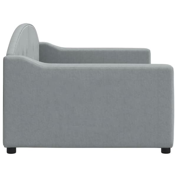 Maison Exclusive - Vaaleanharmaa 90x200 cm kangas ilman patjaa ljusgrått