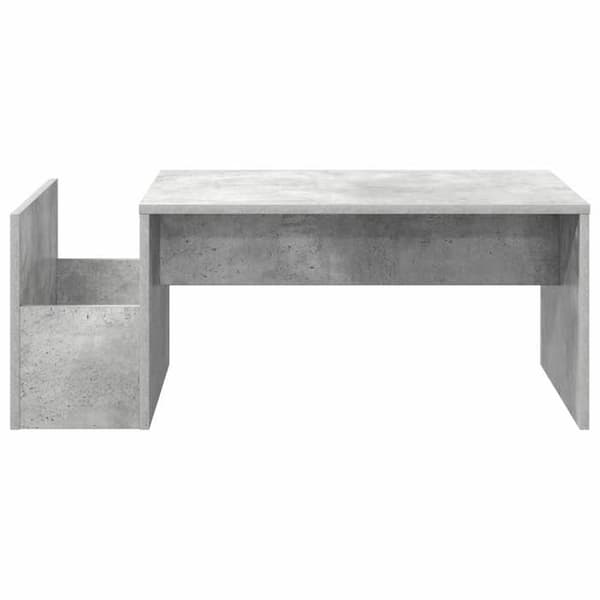Bord - EKSKLUSIV HUS - 90 x 45 x 35 cm - Beton grå - Ingeniørtræ - Rektangulær Betonggrå