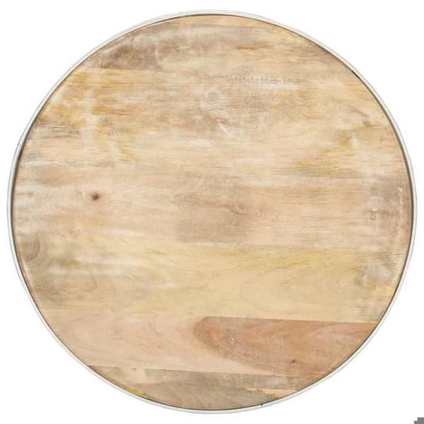 Maison Exclusive - Lavt bord Hvid 68x68x36 cm Solid mango træ Vit