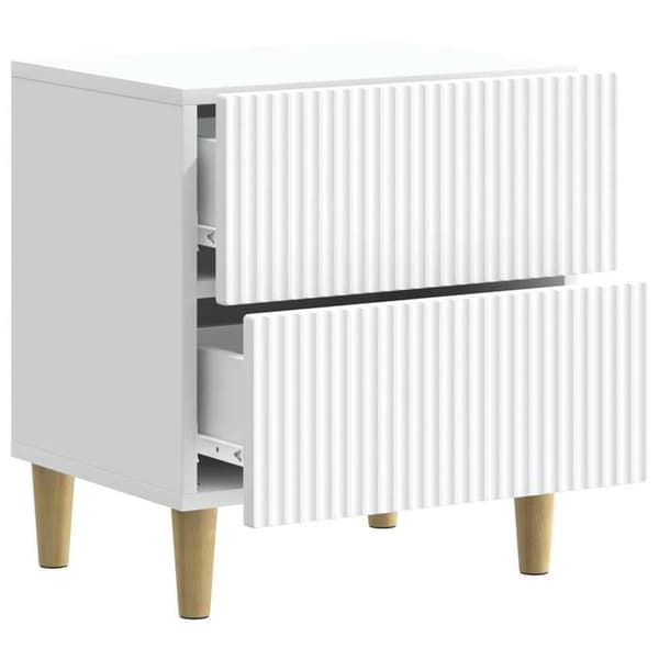 Maison Exclusive - Natbord 2 dele Hvid 43 x 34,5 x 48 cm