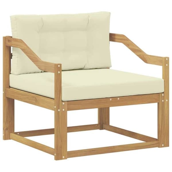Maison Exclusive - Utomhussoffa i vit polyester