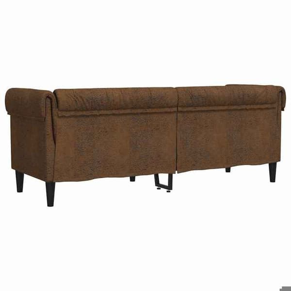 Maison Exclusive - Brun Sofa 201,5 x 74,5 x 74,5 cm Polyester