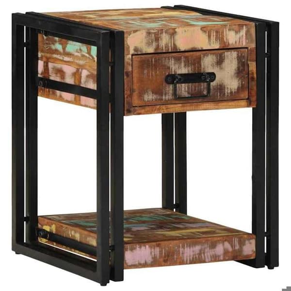 Maison Exclusive - Natbord 40 x 40 x 50 cm Solid Genbrugstræ