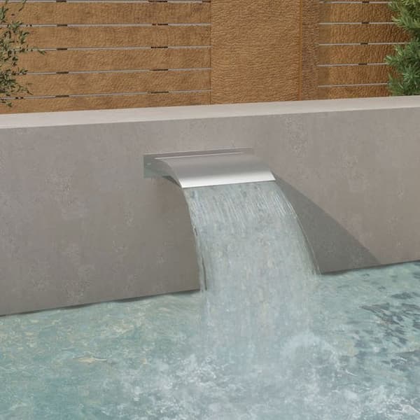 Maison Exclusive - Silverfärgad poolfontän 45x26x13 cm rostfritt stål silver-