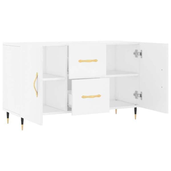 Maison Exclusive - Vit buffé 100x36x60 cm ingenjörsträ