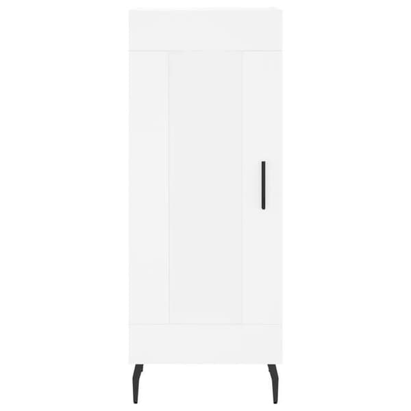 Maison Exclusive - Vit buffé 34,5x34x90 cm ingenjörsträ