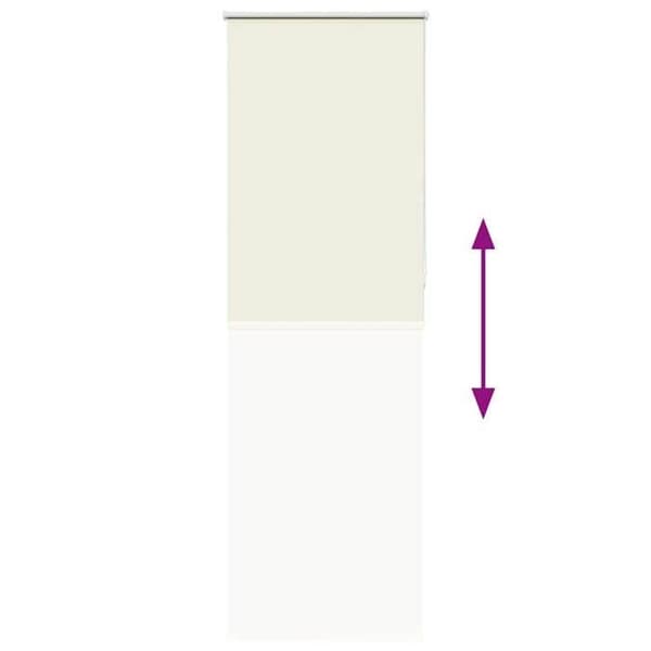 Maison Exclusive - Rullgardin i off-white 80x230cm tygbredd