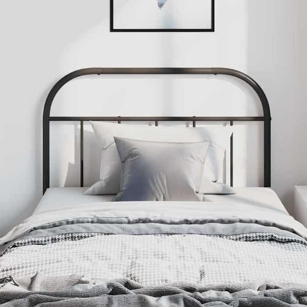 Maison Exclusive - Erstatnings hovedgærde metal sort 100 cm