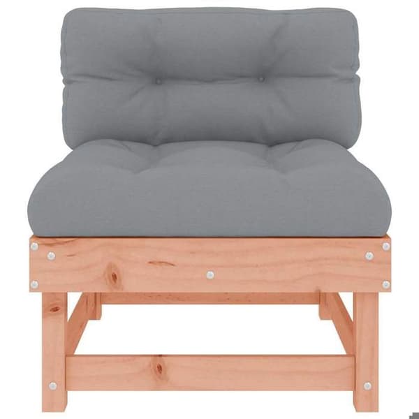 Maison Exclusive - Centrala soffor med kuddar 2 st massiv douglas