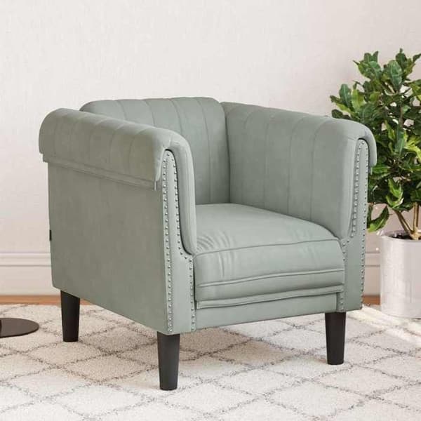 Maison Exclusive - Lysegrå Velour Stol