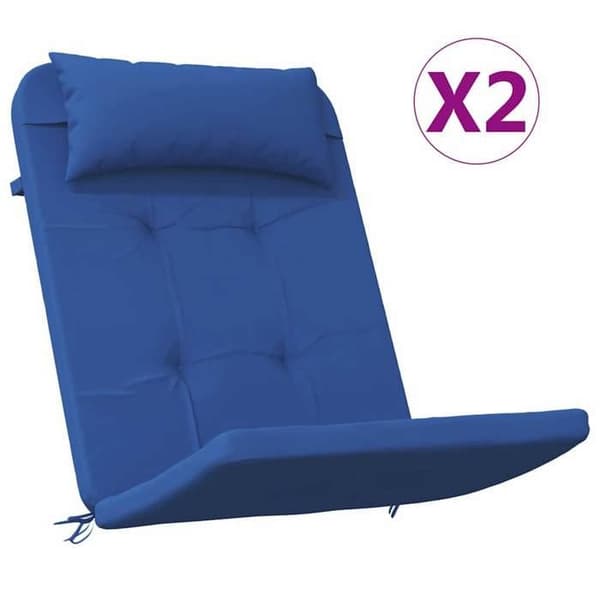 Stolsdynor - EXKLUSIV HEM - Oxfordtyg - Blå - Rektangulär 58 x 77 x 4,5 cm - Elastisk rem Blå