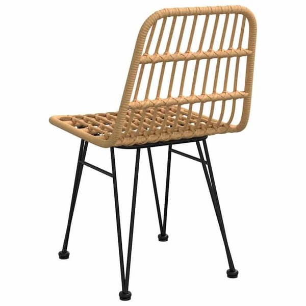 Maison Exclusive - Trädgårdsstolar set om 2 48x62x84 cm Flätad resin