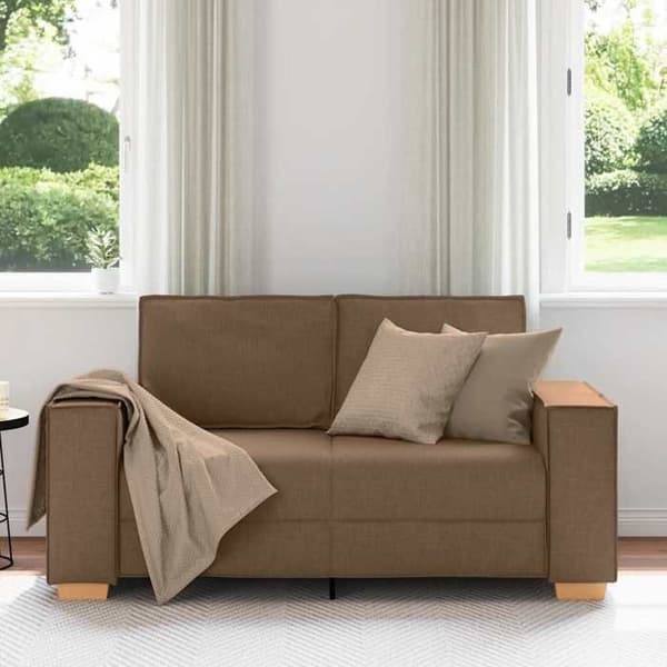 Maison Exclusive - Sofa 2 pladser Brun 160x78x84 cm Stof