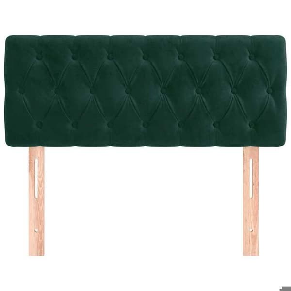 Maison Exclusive - Mörkgrön sänggavel 100x7x78/88 cm Sammet
