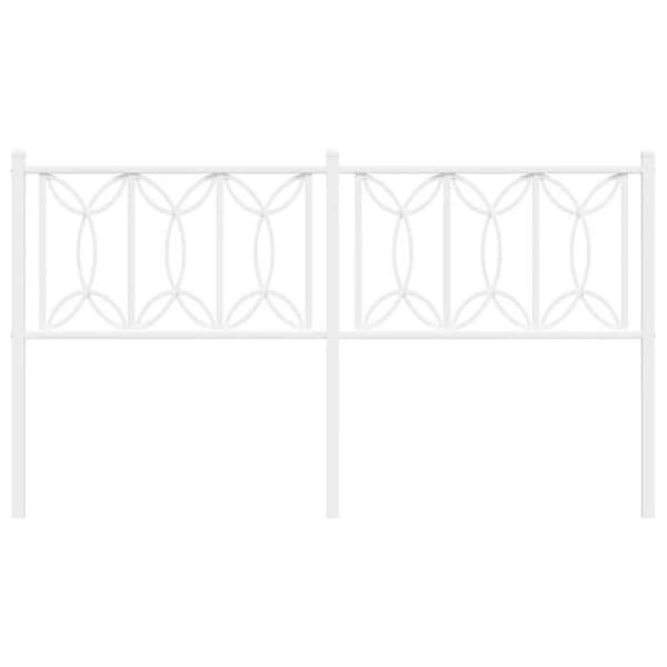 Hovedgærde - EKSKLUSIV HUS - 160 cm - metal - hvid - klassisk Vit