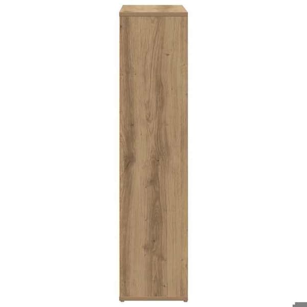 Maison Exclusive - Håndlavet egetræsbibliotek 50x25x104 cm