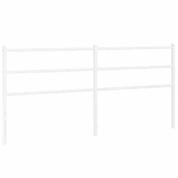 Maison Exclusive - Erstatnings hovedgærde metal hvid 180 cm