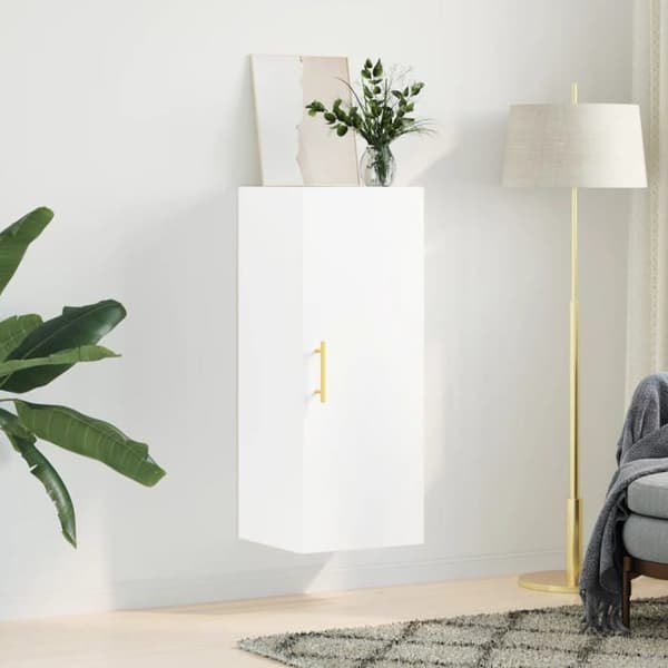 Maison Exclusive - Väggskåp vit 34,5x34x90 cm