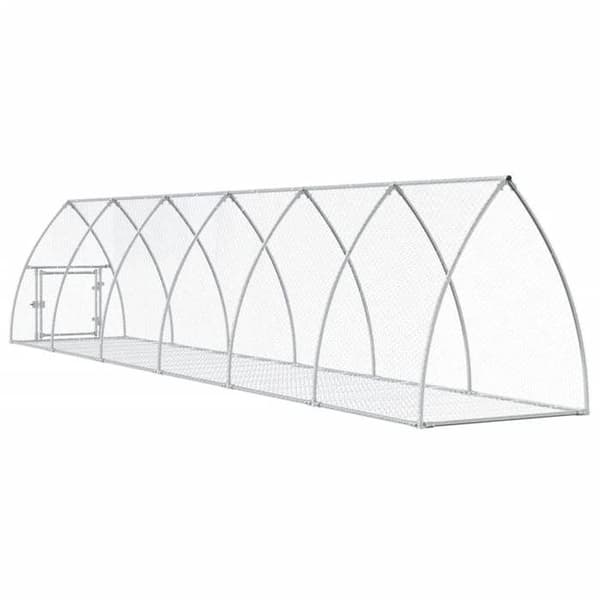 Maison Exclusive - Silverfärgad klapp 105x600x120 cm galvaniserat stål Silver