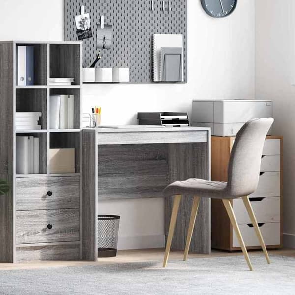 Maison Exclusive - Harmaa Sonoma -työpöytä 80 x 50 x 76 cm