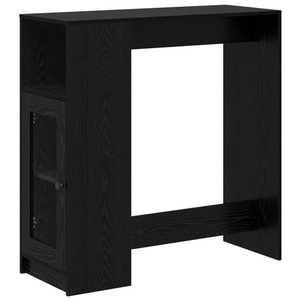 Barbord - EKSKLUSIV HUS - 101 x 40 x 103,5 cm - Ingeniørtræ - Sort - Rektangulær