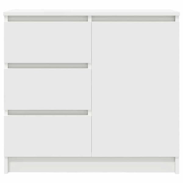 Maison Exclusive - Buffé med låda vit 71x35x65 cm ingenjörsträ Vit