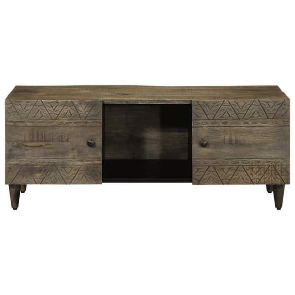 Maison Exclusive - Vaalea harmaa sohvapöytä 100x54x40 cm mangopuusta