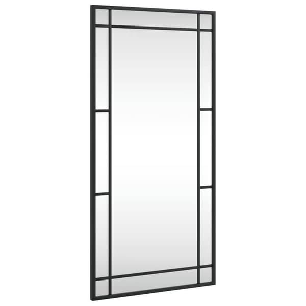 Maison Exclusive - Svart väggspegel 40x80 cm rektangulär järn