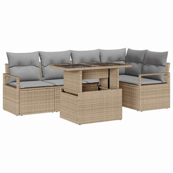 Lounge-soffor - MAISON EXCLUSIVE - Set med 6 delar (5 platser) - Modulär - UV-beständig - Stålram