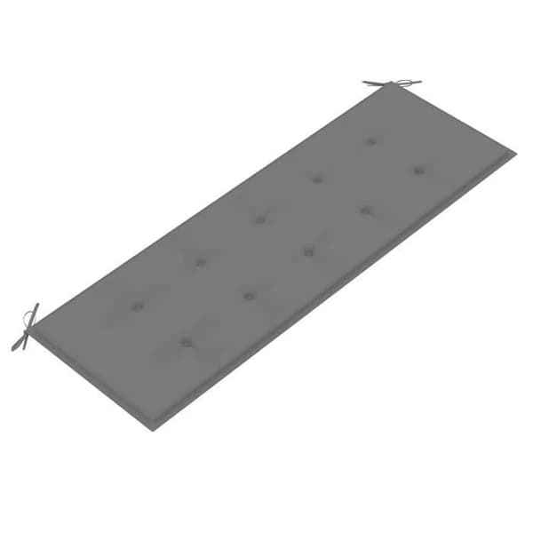 Havemøbel - EKSKLUSIVT HUS - Batavia - Massivt teaktræ - 150 cm - Grå pude Grå (kudde)