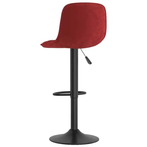 Maison Exclusive - Barstolar set om 2 röd vinröd sammet