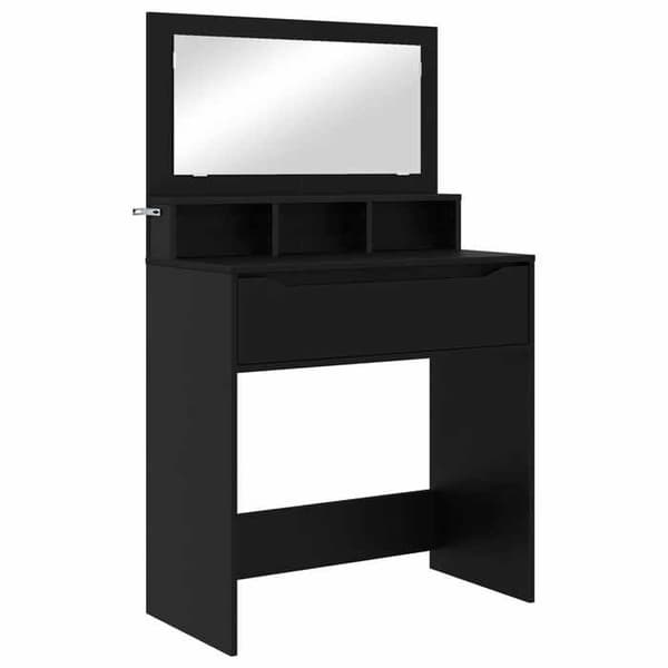 Maison Exclusive - Makeupborde til værelset Sort 80 x 39,6 x 135 cm