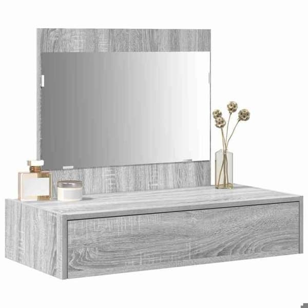 Maison Exclusive - Grå Sminkbord 83 x 40 x 70 cm Ingenjörsträ Grå