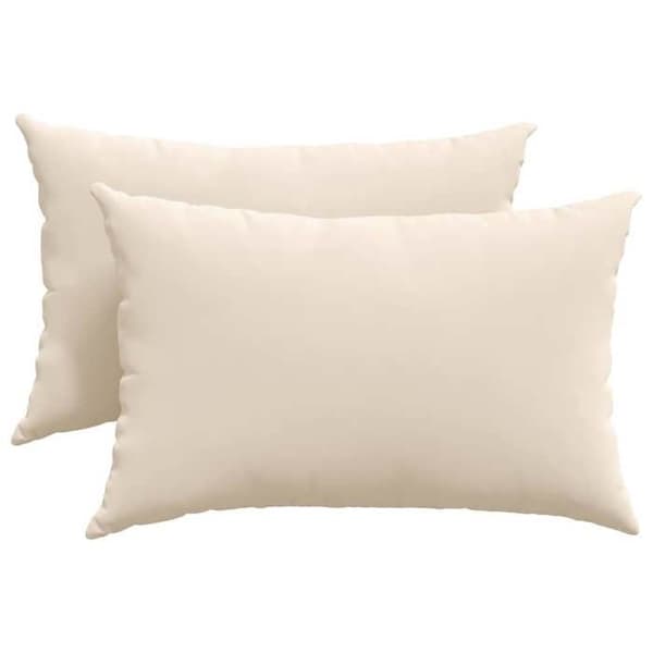 Soffkuddar - EXKLUSIVT HEM - 2 st - Beige - 60 x 40 cm - Polyester - Med dragkedja beige
