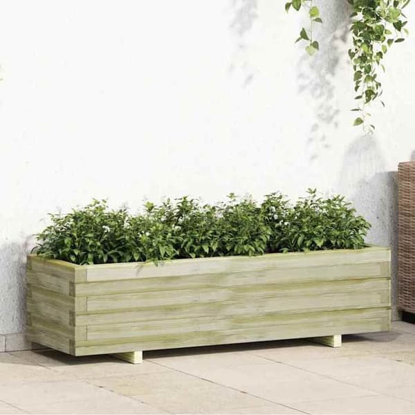 Maison Exclusive - Hævet seng 120 x 40 x 30 cm Rektangulær træ