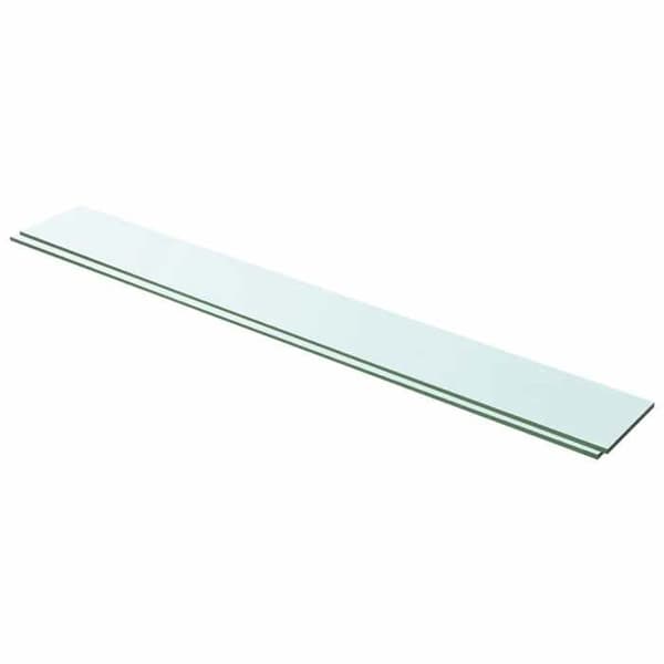 Maison Exclusive - Hyllpaneler 2 st Glas Transparent 100 x 12 cm Transparent