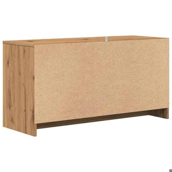 Maison Exclusive - Håndlavet TV-møbel i egetræ 102x37,5x52,5 cm i ingeniørtræ