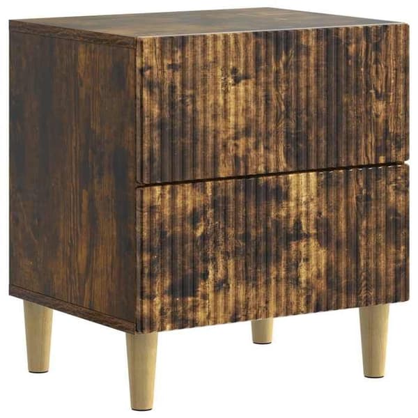 Maison Exclusive - Natbord 2 dele Røget eg 43 x 34,5 x 48 cm
