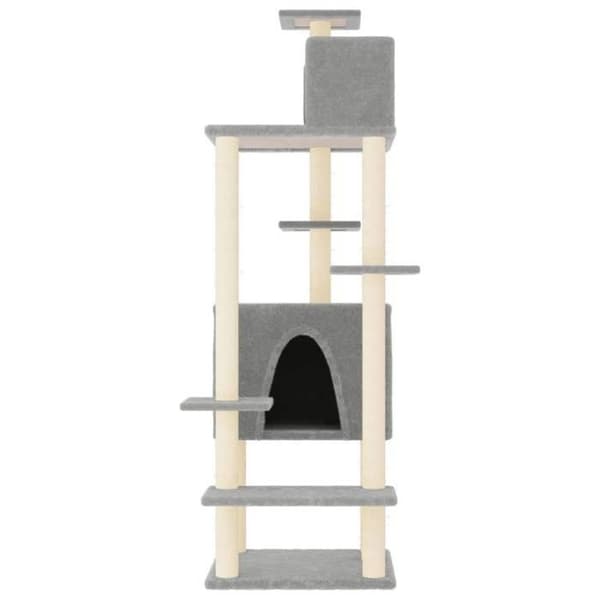 Maison Exclusive - Kattekradsetræ med sisal kløer Lys grå 154 cm Ljusgrått