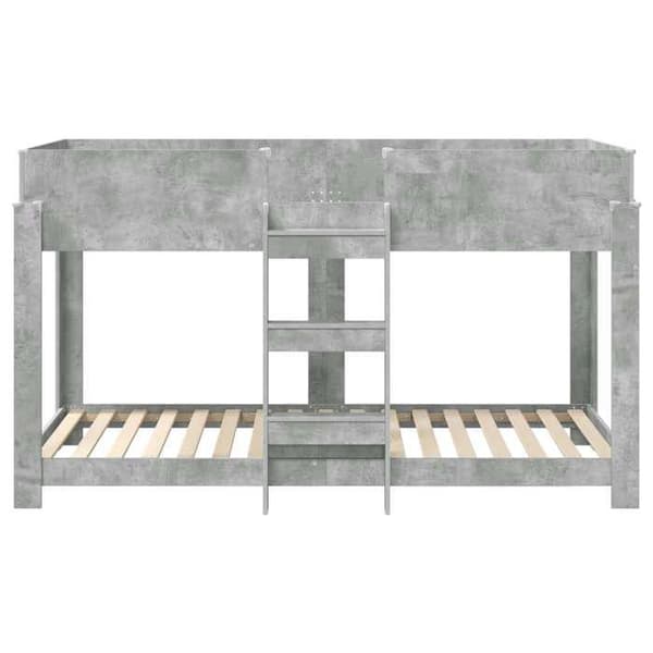 Maison Exclusive - Bunk säng för barn Grå betong 80 x 200 cm